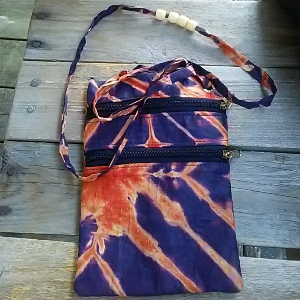Tye dye purse